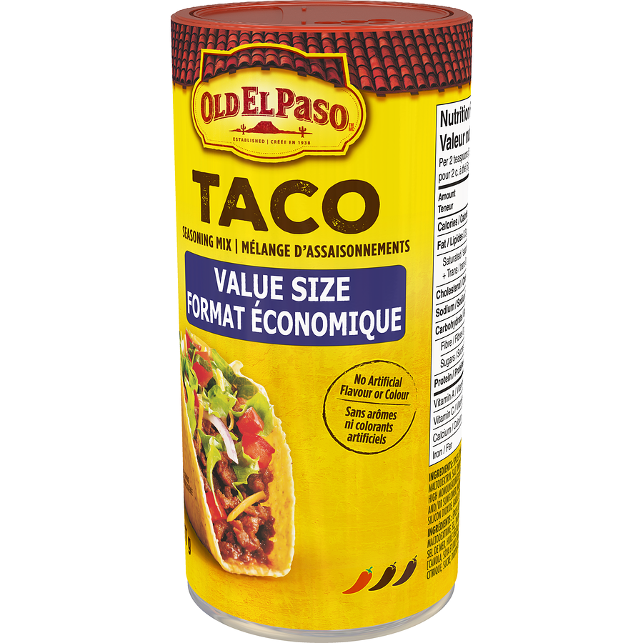 Old El Paso - Taco Seasoning Mix, Value Size - 177 g - Canadian Distribution