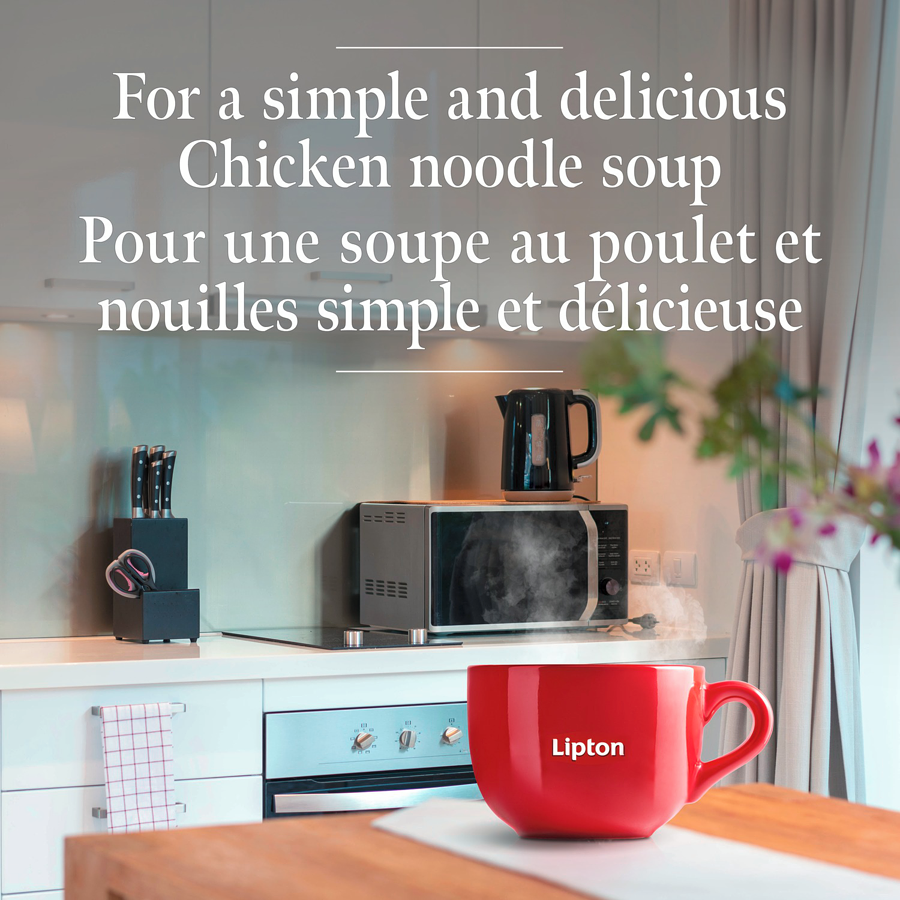 Lipton - Dry Soup Mix Chicken Noodle Nutri Soup low fat and no artificial flavours - 912 g - Canadian Distribution