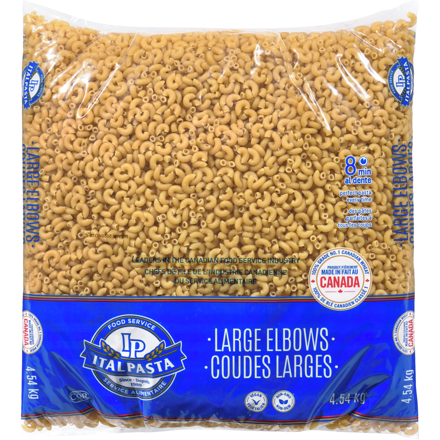 Italpasta - Pasta, Tradizionale Macaroni Products Large Elbows - 4.54 kg - Canadian Distribution