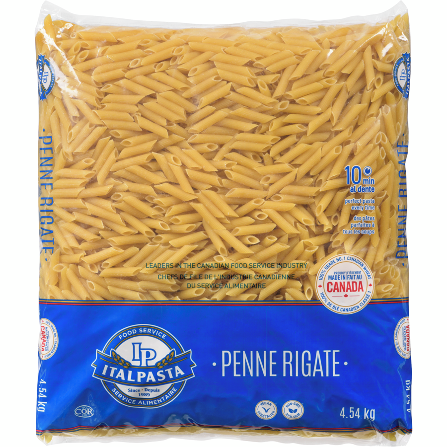 Italpasta - Pasta, Tradizionale Macaroni Products Penne Rigate - 4.54 kg - Canadian Distribution