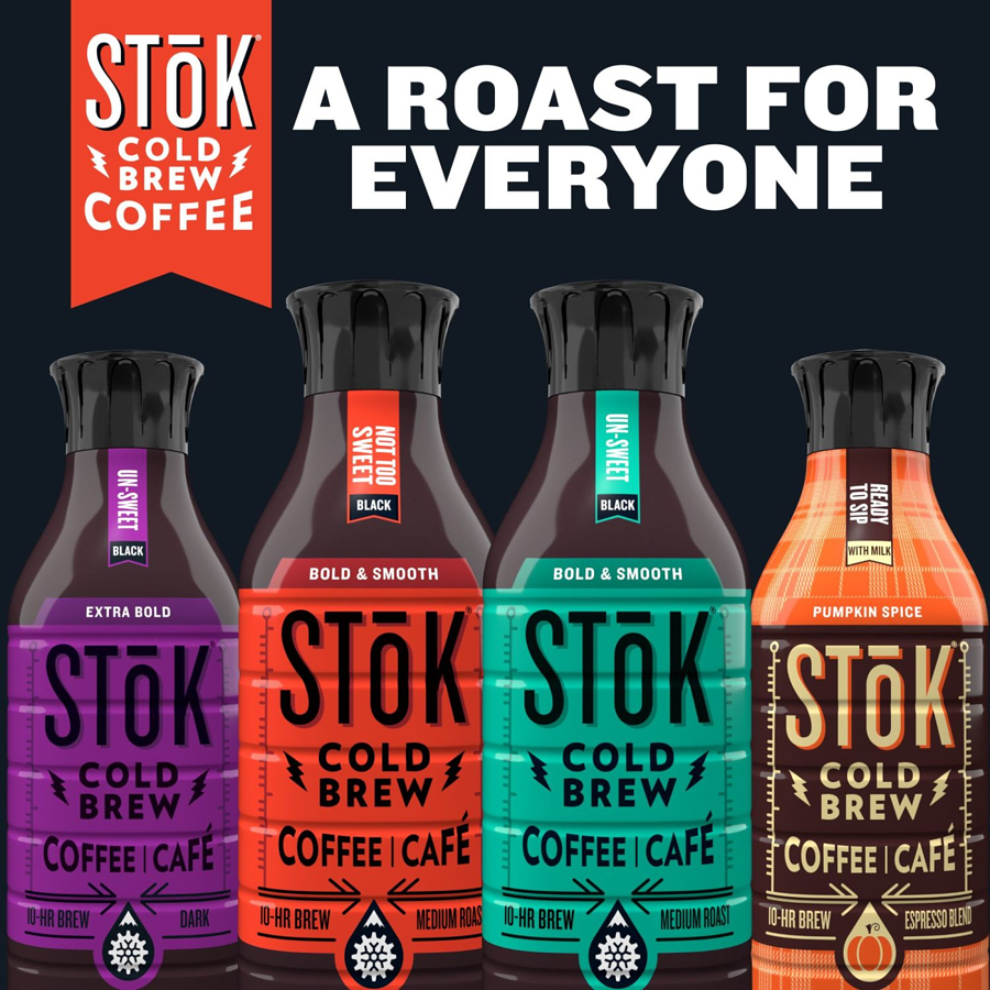 Stok - Cold Brew Coffee, Black, Lightly Sweetened - 1.42 L - Canadian Distribution