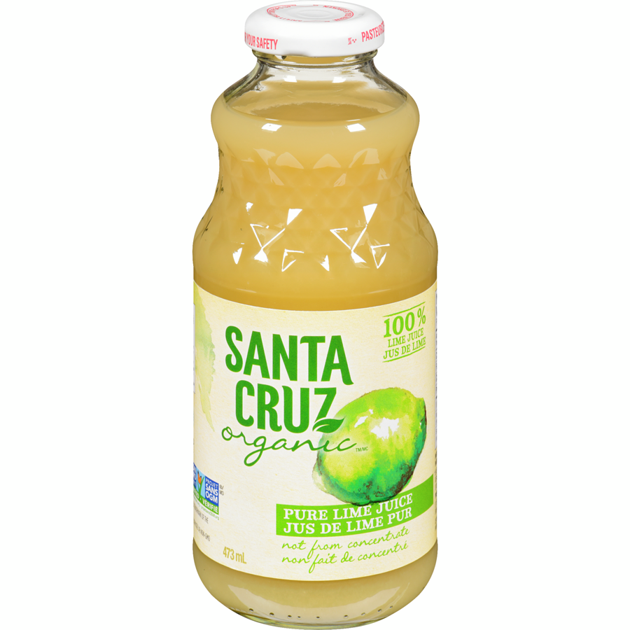 Santa Cruz Organic - 100% Pure Lime Juice - 473 mL - Canadian Distribution