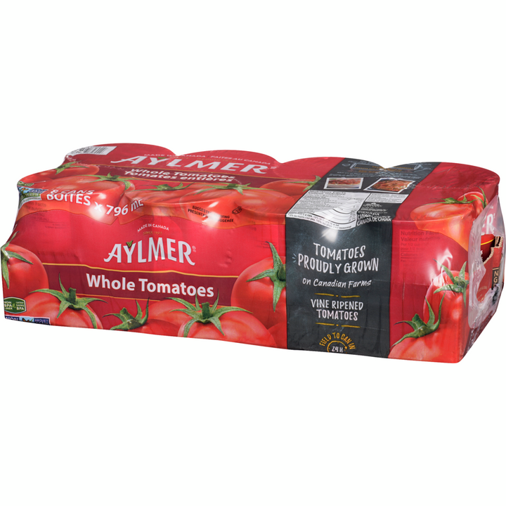 Aylmer - Accents Tomatoes Whole, Club Pack - Case - 8 x 796 ml - Canadian Distribution