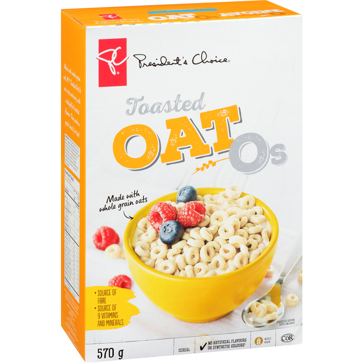 President's Choice - Toasted Oat Os Cereal - 570 g - Canadian Distribution