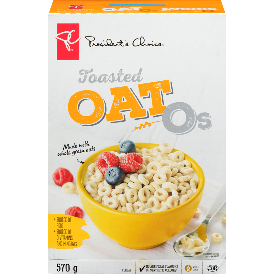 President's Choice - Toasted Oat Os Cereal - 570 g - Canadian Distribution