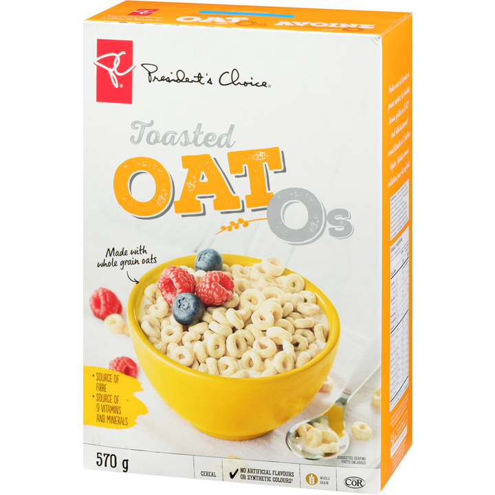 President's Choice - Toasted Oat Os Cereal - 570 g - Canadian Distribution