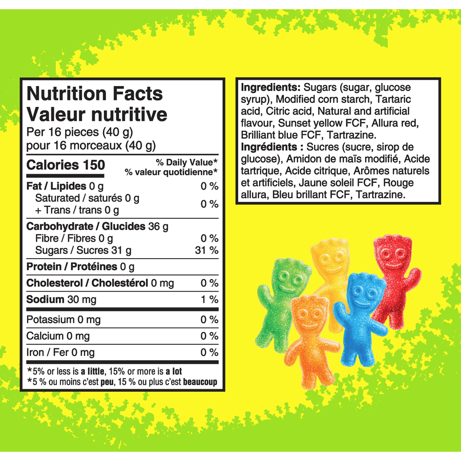 Maynards - Sour Patch Kids, Original Gummy Candy - 816 g - Canadian Distribution