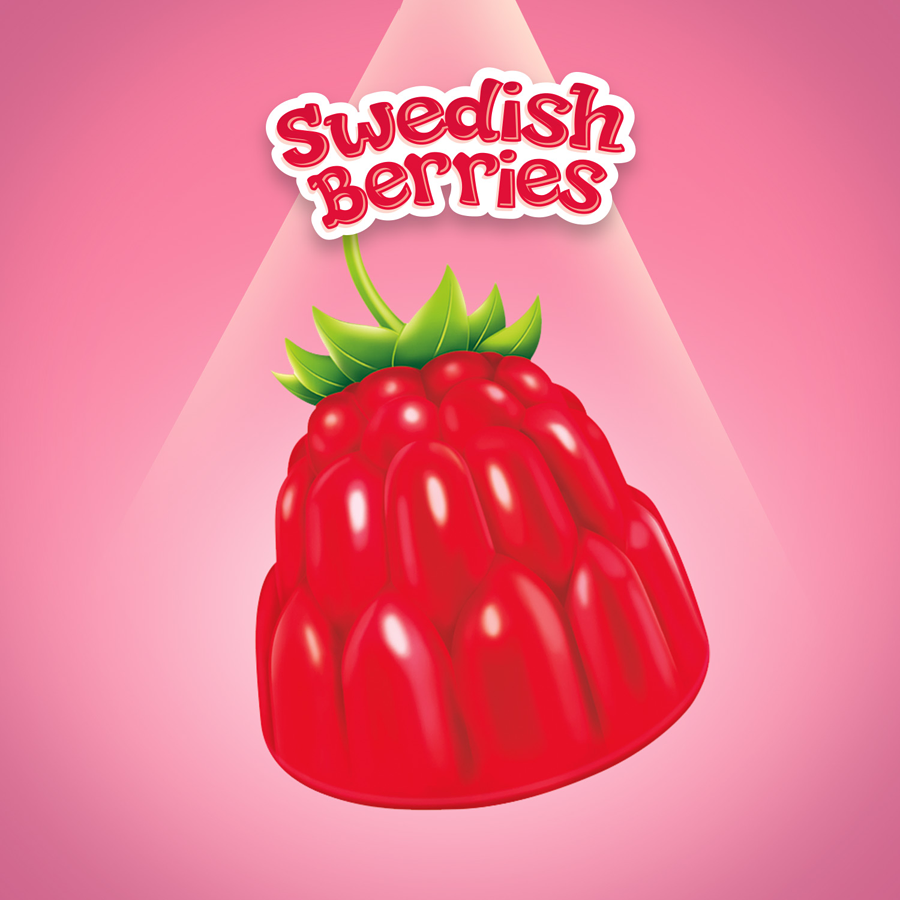 Maynards - Swedish Berries Candy, Gummy Candy, Family Size, Bulk Candy - 816 g - Canadian Distribution