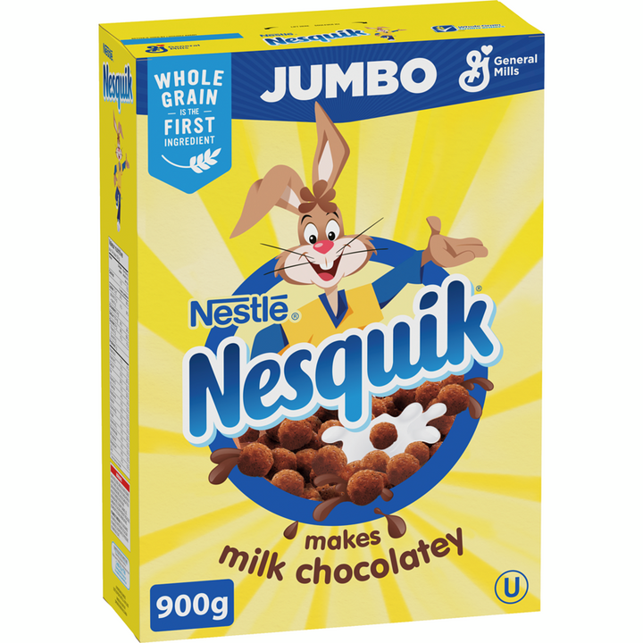 General Mills - Nesquik Chocolate Breakfast Cereal, Jumbo Size - 900 g - Canadian Distribution