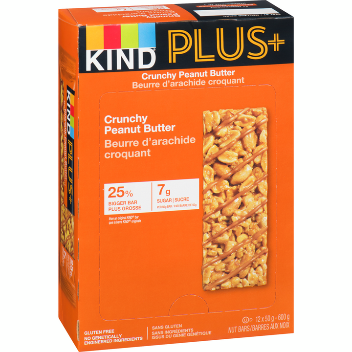 Kind Bar - Fuel Crunchy Peanut Butter Bars - Case - 12 x 50 g - Canadian Distribution