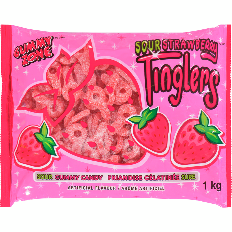 Gummy Zone - Candy Sourstraw Tangle - 1 kg - Canadian Distribution