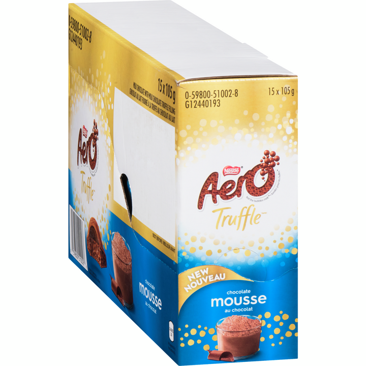 Aero - Aero Truffle Milk Chocolate Mousse - Case - 15 x 105 g - Canadian Distribution