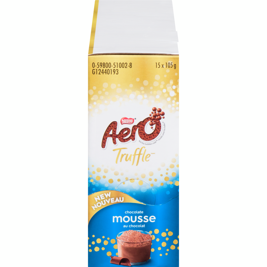 Aero - Aero Truffle Milk Chocolate Mousse - Case - 15 x 105 g - Canadian Distribution