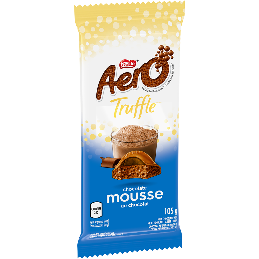 Aero - Aero Truffle Milk Chocolate Mousse - Case - 15 x 105 g - Canadian Distribution