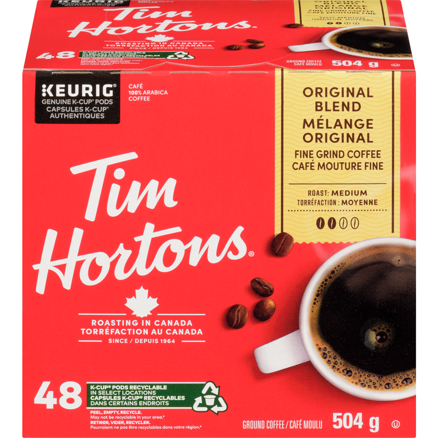 Tim Hortons - Original Coffee - 48 each - Canadian Distribution