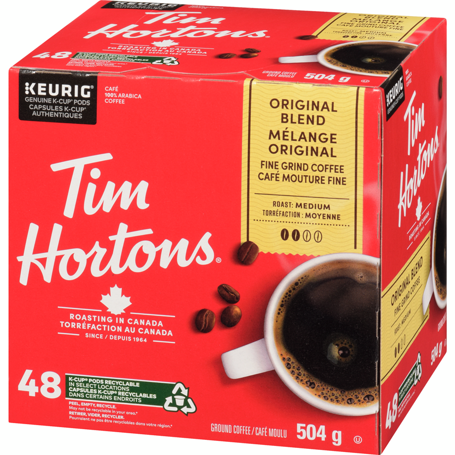 Tim Hortons - Original Coffee - 48 each - Canadian Distribution