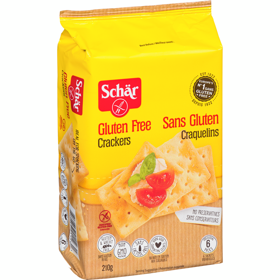 Schar - Gluten Free Crackers - 210 g - Canadian Distribution