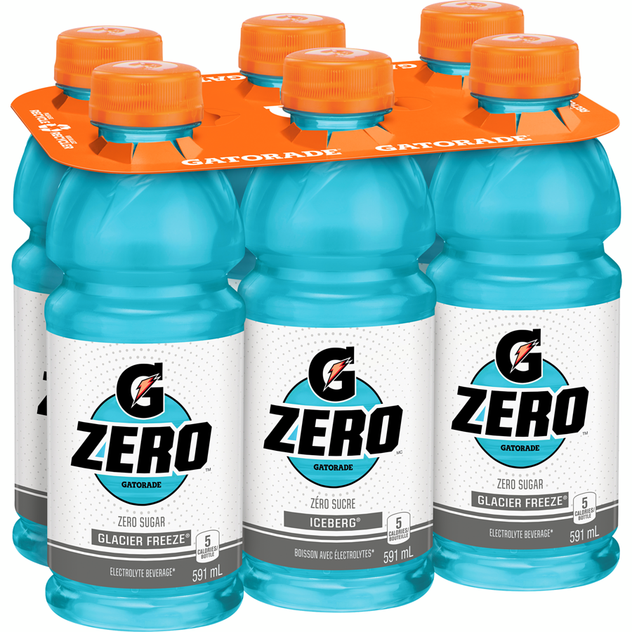 Gatorade - Zero Iceberg - Case - 6 x 591 ml - Canadian Distribution