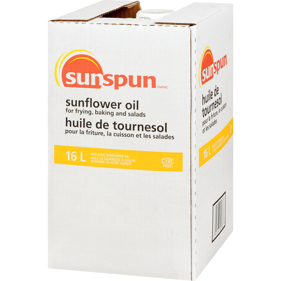 Sunspun - Sunflower Oil - 16 L - Canadian Distribution