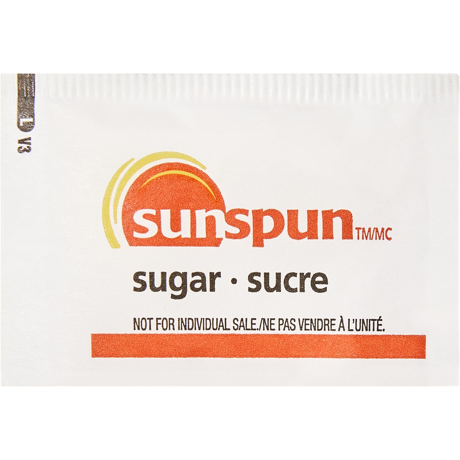 Sunspun - Granulated Sugar Packets - 7 kg - Canadian Distribution