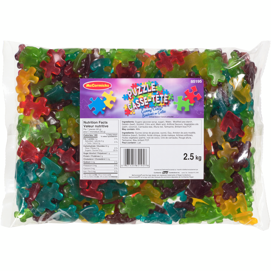 McCormicks - Puzzle Gummy Candy - 2.5 kg - Canadian Distribution