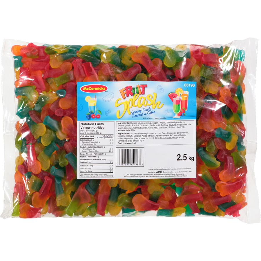 McCormicks - Fruit Splash Gummy Candy - 2.5 kg - Canadian Distribution