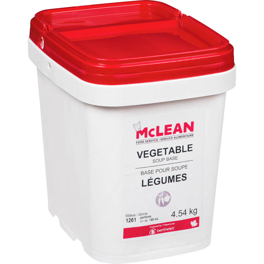 McLean - Vegetable Soup Base - 4.54 kg - Canadian Distribution