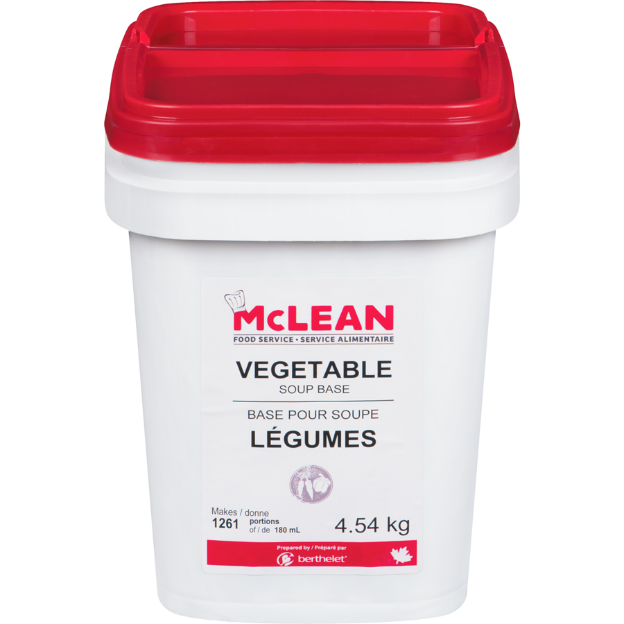 McLean - Vegetable Soup Base - 4.54 kg - Canadian Distribution