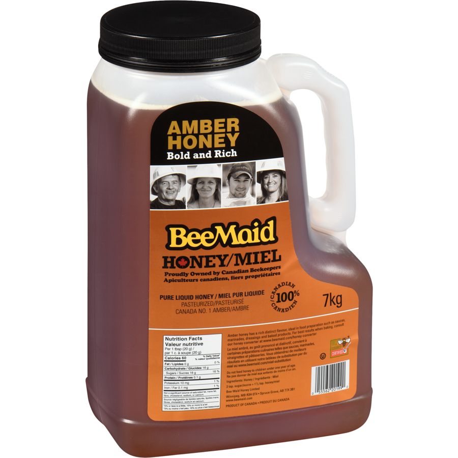 Beemaid - Honey Amber Liquid - 7 kg - Canadian Distribution