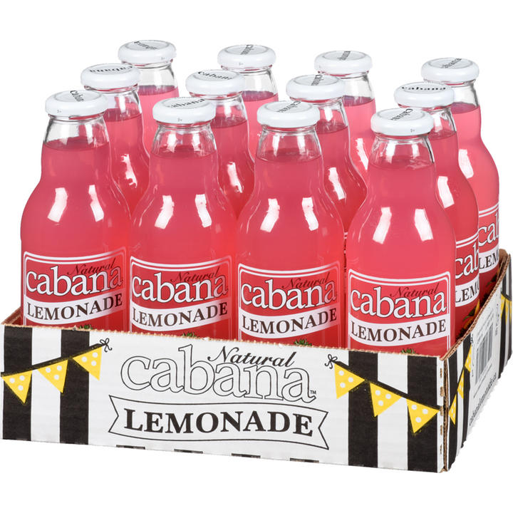 Natural Cabana - Lemonade Strawberry - Case - 12 x 591 ml - Canadian Distribution