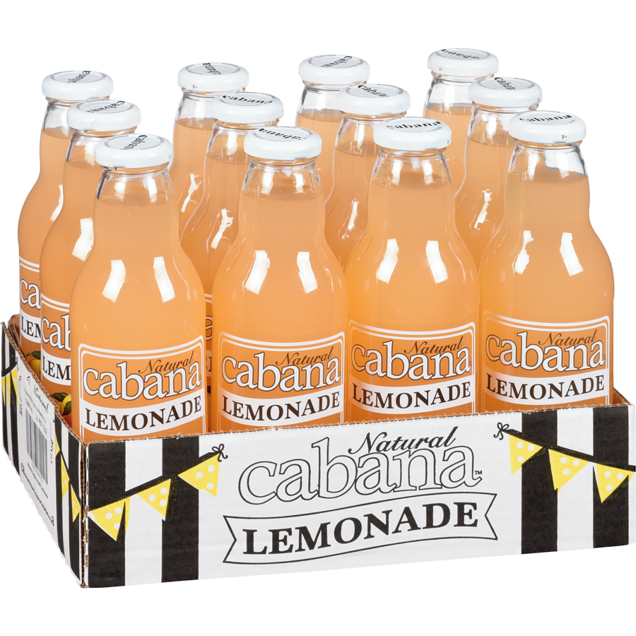 Natural Cabana - Lemonade Peach - Case - 12 x 591 ml - Canadian Distribution