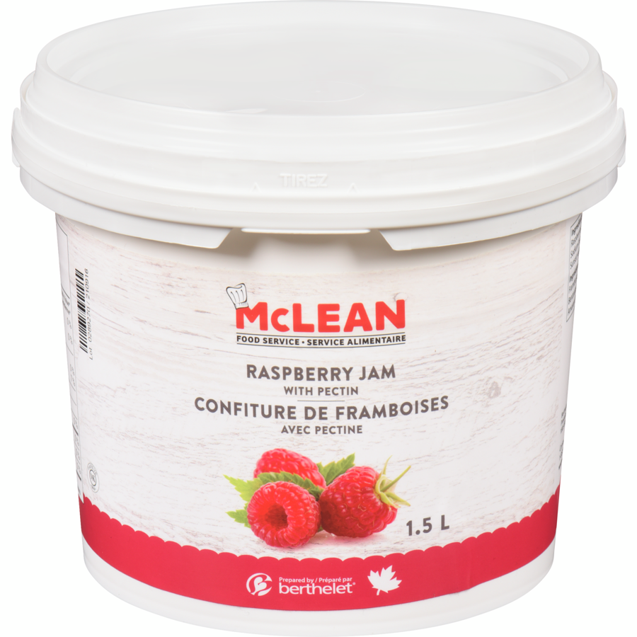 McLean - Raspberry Jam with Pectin - 1.5 L - Canadian Distribution