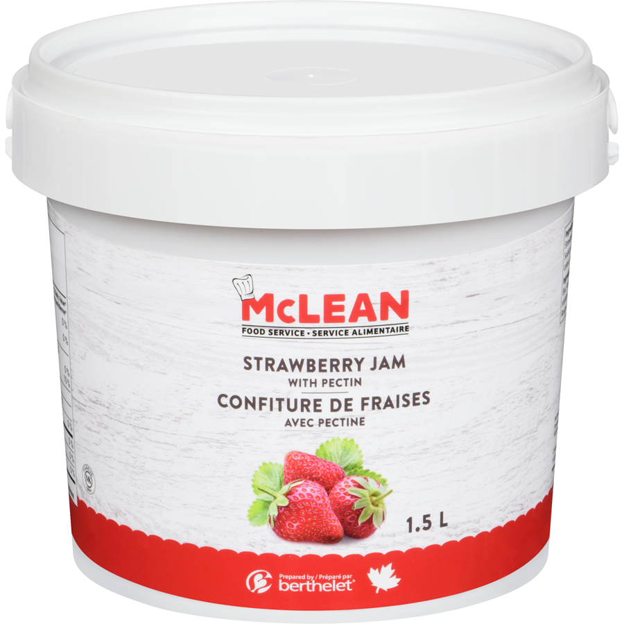 McLean - Strawberry Jam with Pectin - 1.5 L - Canadian Distribution