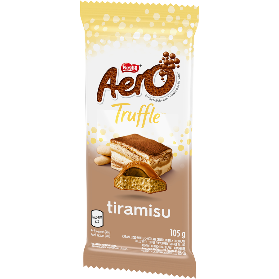 Nestlé - Aero Truffle Tiramisu - Case - 15 x 105 g - Canadian Distribution