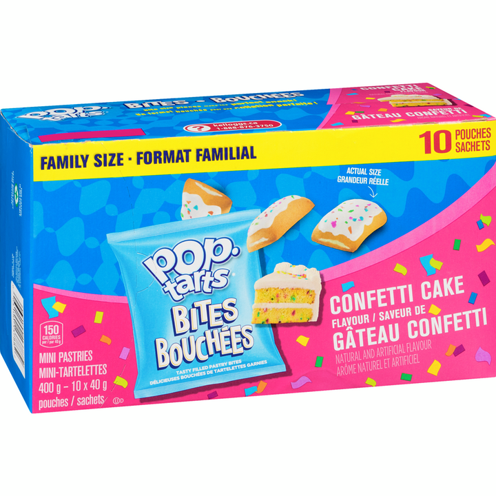 Kelloggs - Poptarts Confetti Cake Bites - 400 g - Canadian Distribution