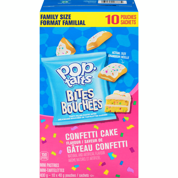 Kelloggs - Poptarts Confetti Cake Bites - 400 g - Canadian Distribution