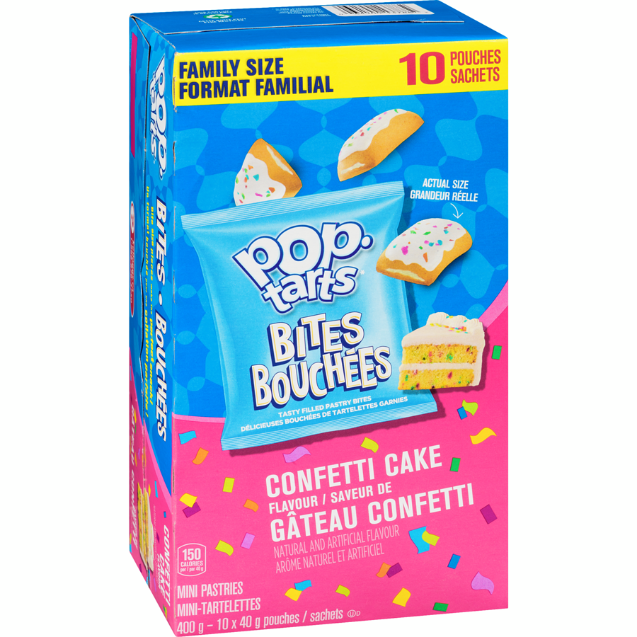 Kelloggs - Poptarts Confetti Cake Bites - 400 g - Canadian Distribution