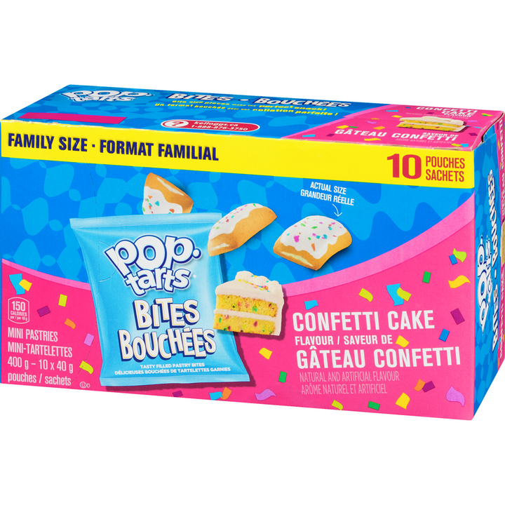 Kelloggs - Poptarts Confetti Cake Bites - 400 g - Canadian Distribution