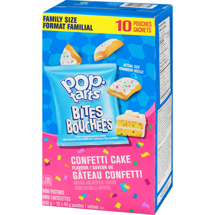 Kelloggs - Poptarts Confetti Cake Bites - 400 g - Canadian Distribution