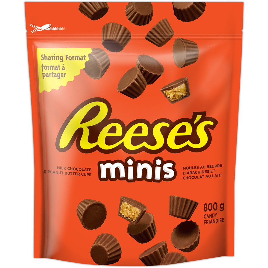 Reese's - Reese Minis Peanut Butter Cups Candy - 800 g - Canadian Distribution