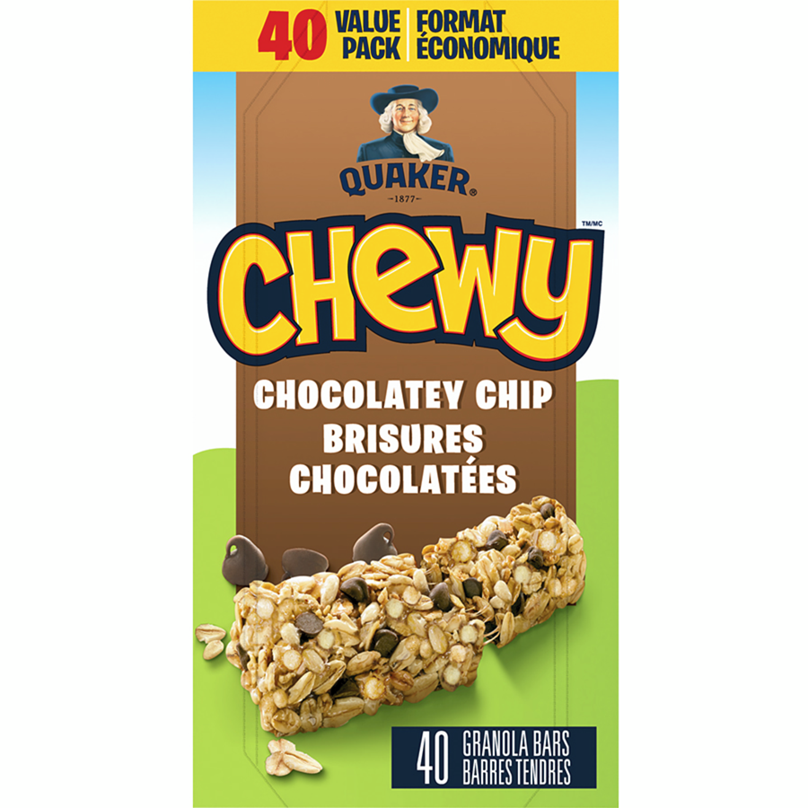 Quaker - Chewy Chocolate Chip Bar - 960 g - Canadian Distribution