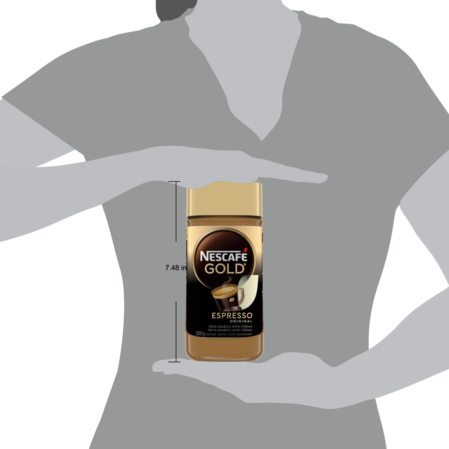 Nescafe - GOLD Espresso Premium Instant Coffee - 200 g - Canadian Distribution