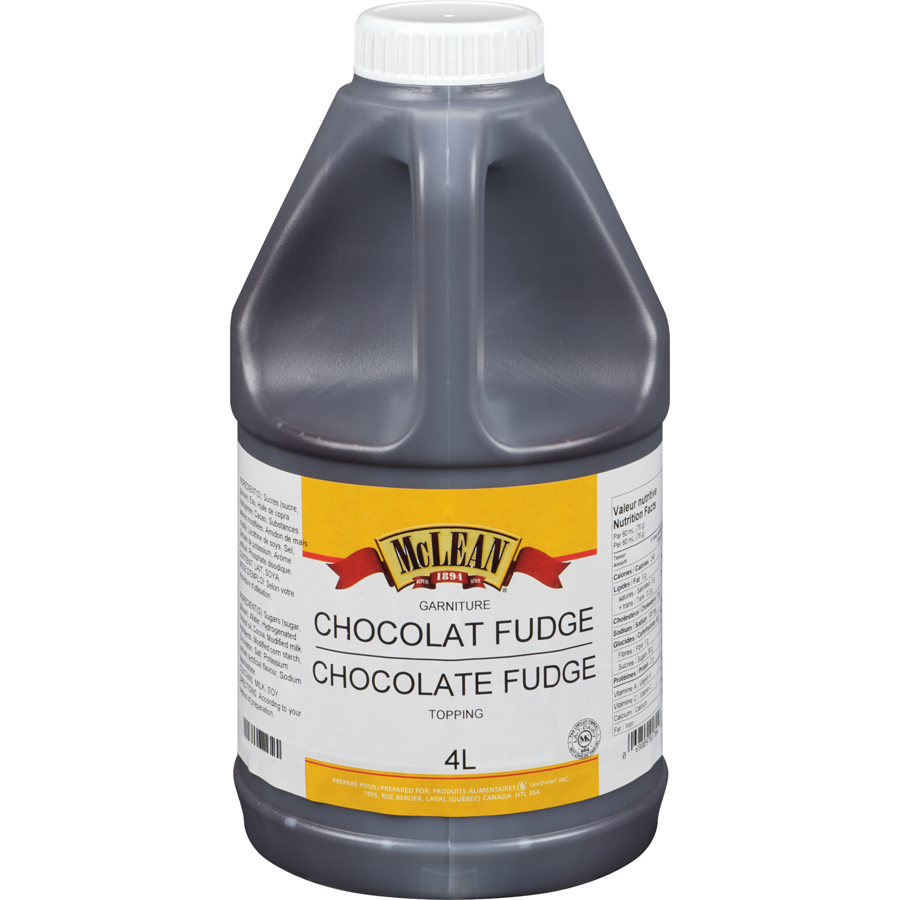 McLean - Topping Chocolate Fudge 4 L - 4 L - Canadian Distribution