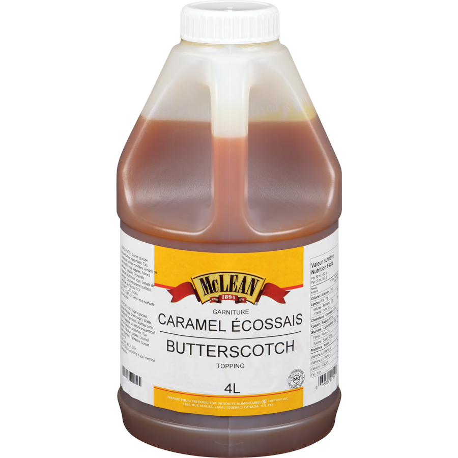 McLean - Topping Butterscotch 4 L - 4 L - Canadian Distribution