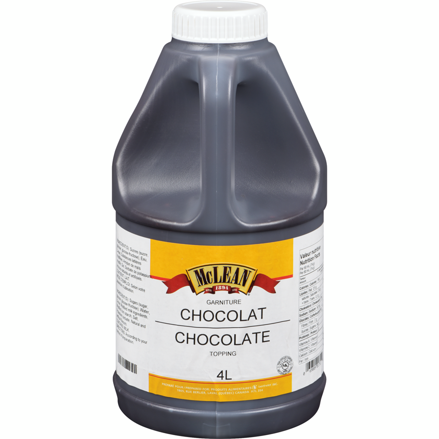 McLean - Topping Chocolate 4 L - 4 L - Canadian Distribution