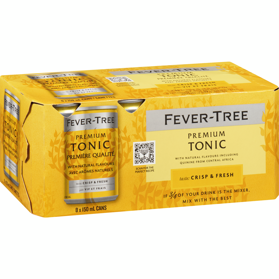 Fever Tree - Indian Tonic Water - Case - 8 x 150 ml - Canadian Distribution