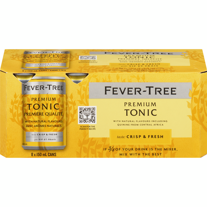 Fever Tree - Indian Tonic Water - Case - 8 x 150 ml - Canadian Distribution