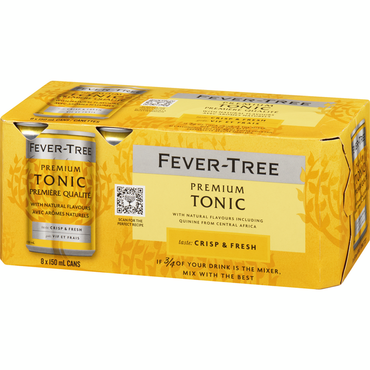 Fever Tree - Indian Tonic Water - Case - 8 x 150 ml - Canadian Distribution