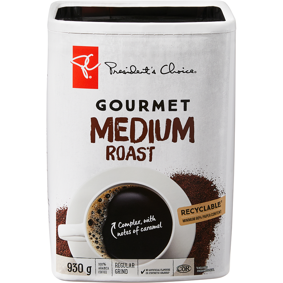 President's Choice - Gourmet Medium Roast Regular Grind Coffee - 930 g - Canadian Distribution