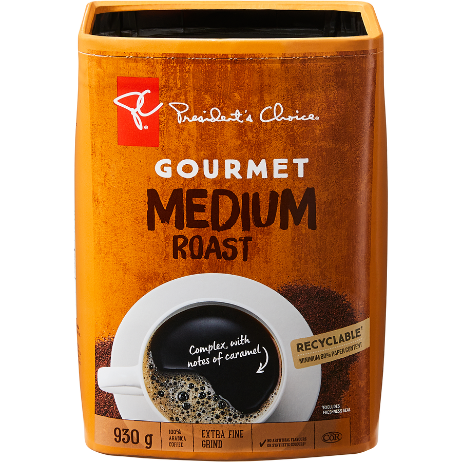 President's Choice - Gourmet Medium Roast Extra Fine Grind Coffee - 930 g - Canadian Distribution